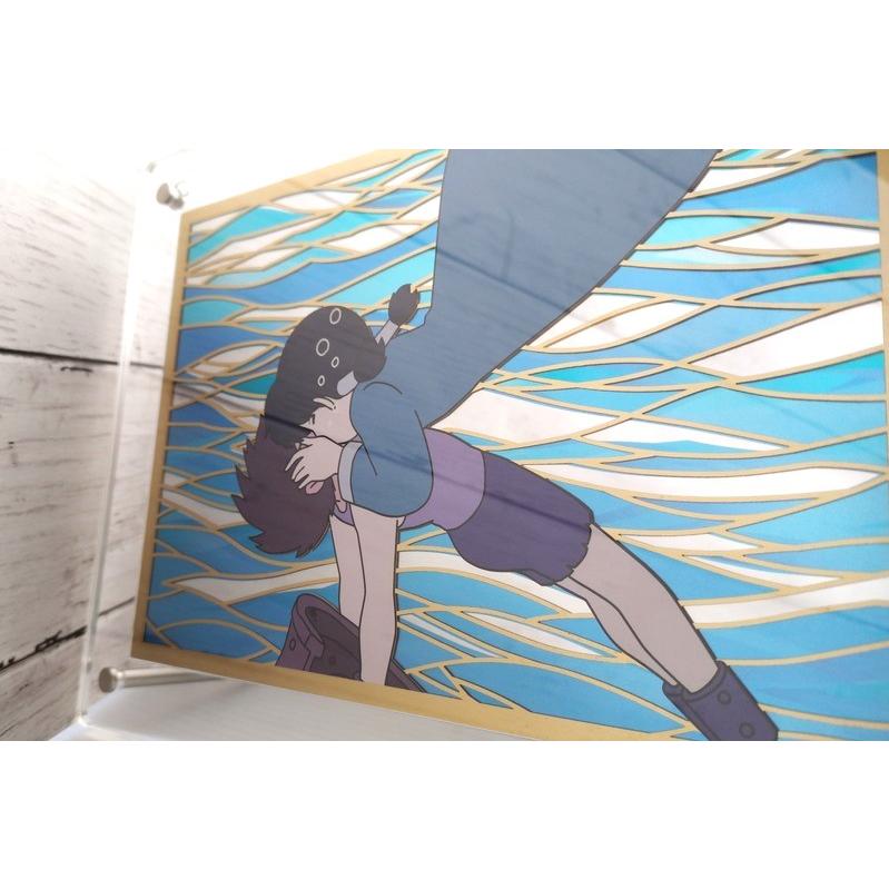 ヒカリキリエ ミラー 未来少年コナン 8話 逃亡 より　　正規品 切り絵 鏡 アートパネル リビング インテリア 部屋 卓上 壁掛け |  | 04