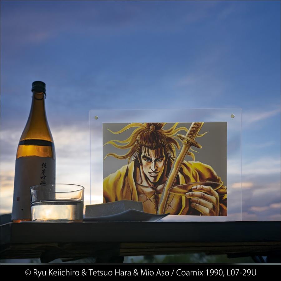 受注生産2月上旬〜中旬発送予定　花の慶次の35周年記念 ヒカリキリエ 花の慶次01　正規品 版権許諾品 鏡 金属 切り絵 インテリア アート ルームアクセント |  | 02