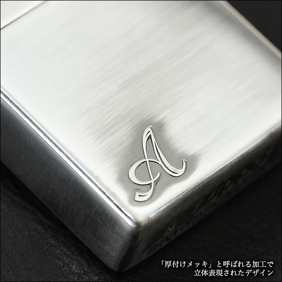 ZIPPO　アルファベット　 A・M・N　　イニシャル ニックネーム ロゴ ギフト ペア シンプル 銀盛上げ シルバー ジッポーライター | ZIPPO | 28