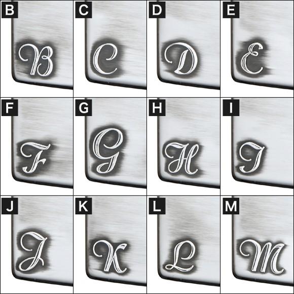 ZIPPO　アルファベット　 A・M・N　　イニシャル ニックネーム ロゴ ギフト ペア シンプル 銀盛上げ シルバー ジッポーライター | ZIPPO | 29