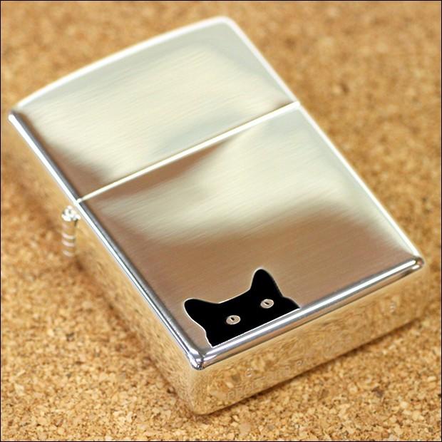 ZIPPO　キャットアイ　80044 のぞき猫 かわいい シンプル 銀ミラー ジッポーライター | ZIPPO | 02
