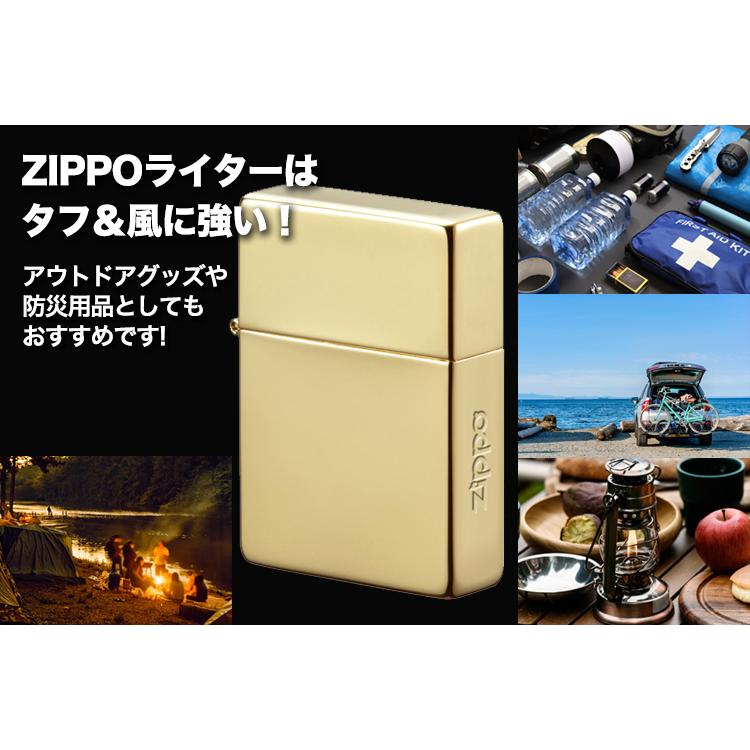 ZIPPO　金メッキ ミラー（金チャンバー）　80085 レプリカモデル1935番 ロゴ シンプル 鏡面 かっこいい 高級 良い音 ぴかぴか 大人 プレゼント エイジング | ZIPPO | 04