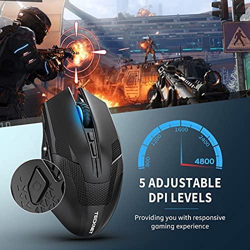 Wireless Gaming Mouse  TECKNET 4800 DPI Wireless Computer Mouse with 平行輸入｜metamarketh｜02