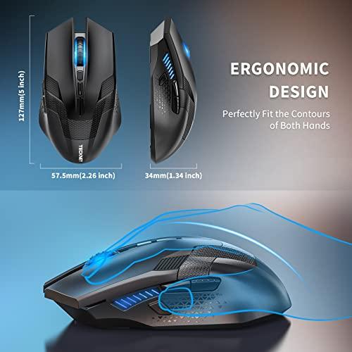 Wireless Gaming Mouse  TECKNET 4800 DPI Wireless Computer Mouse with 平行輸入｜metamarketh｜05