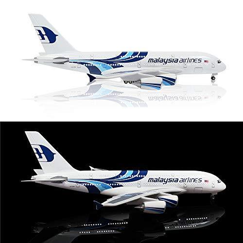 飛行機  1/160スケール 飛行機デスクモデル マレーシア A380モデル 飛行機コレクション LEDライト付き タッチま 平行輸入｜metamarketh｜05