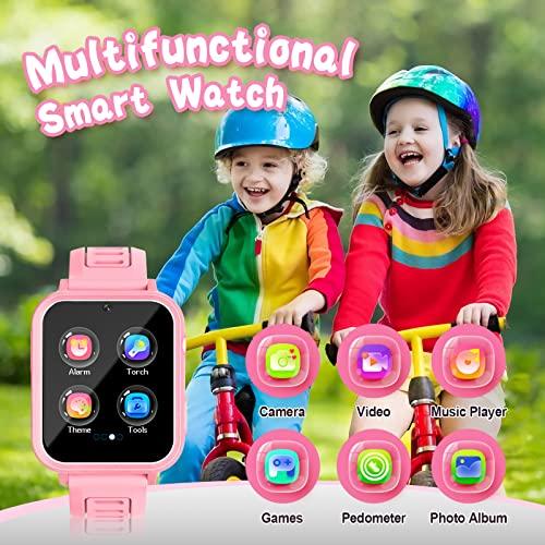 Smart Watch for Kids Gift for Girls Age 6-12 24 Puzzle Games HD To