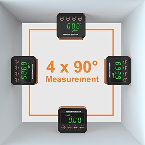 木工および建築用のLCDおよびバックライトを備えた正確なデジタル角度ゲージおよび分度器の正確な測定デジタル角度ファインダーツール 平行輸入｜metamarketh｜03