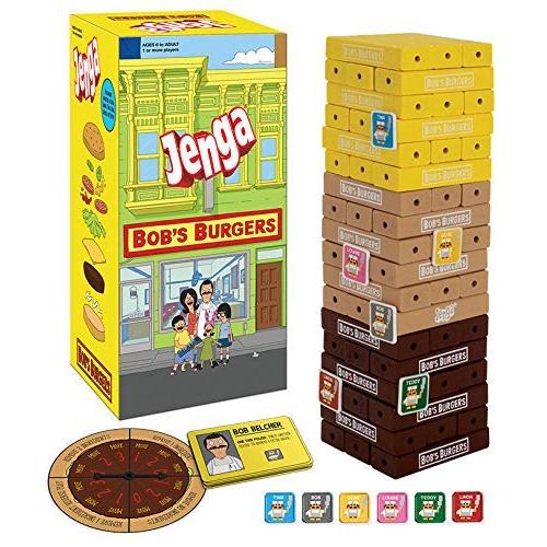 USAOPOLY ボブズバーガーズエディション ジェンガゲーム キャラクターを上げてポイントを獲得 お気に入りのキャラクターのうち1つと 平行輸入 