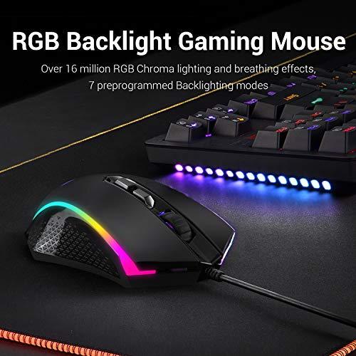 Redragon S113 Gaming Keyboard Mouse Combo Wired Mechanical LED RGB R 平行輸入 Gaming Mouse Keyboard RGB and GAMING Redragon S113 Mechanical KEYBOARD Backlit keys free for keyboard
