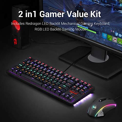 Redragon S113 Gaming Keyboard Mouse Combo Wired Mechanical LED RGB R 平行輸入 Gaming Mouse Keyboard RGB and GAMING Redragon S113 Mechanical KEYBOARD Backlit keys free for keyboard