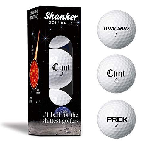 Shanker ゴルフボール 粗悪なトリックボール 面白い格言付き 3つのスリーブ ノベルティギャグ プレイ品質 最悪のゴルファ 平行輸入 Llj4ablqx8 ゴルフ Phoenix Ge