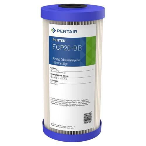 ながと Pentek PENTEK-ECP20-BB Pleated Sediment Water Filters - 20 Micron
