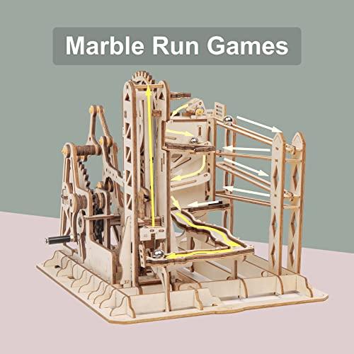 Rowood Marble Run 3Dパズル 木製タウンモデル 大人用 DIY機械クラフトキット 10代の男の子 誕生日のクリスマスギ 平行輸入｜metamarketh｜03