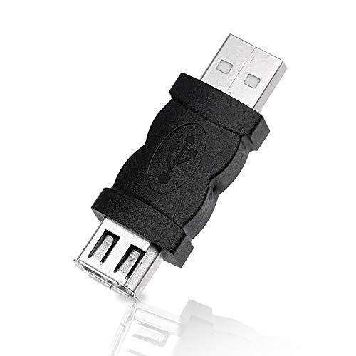 EarlyBirdSavings USB 2.0 Aオス-Firewire IEEE 1394 6Pメスアダプターコンバーターコネクタ  平行輸入｜metamarketh