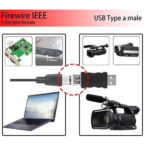 EarlyBirdSavings USB 2.0 Aオス-Firewire IEEE 1394 6Pメスアダプターコンバーターコネクタ  平行輸入｜metamarketh｜04