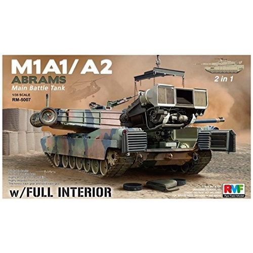 ライフィールド 1/35 アメリカ軍 M1A1/A2 エイブラムス with フルインテリア 2in1 プラモデル RFM5007 平行 平行輸入