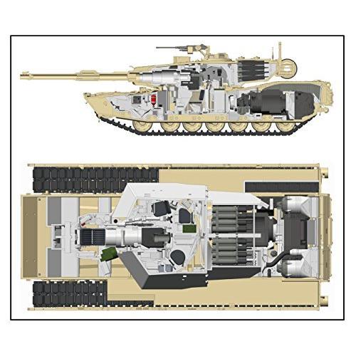 ライフィールド 1/35 アメリカ軍 M1A1/A2 エイブラムス with フルインテリア 2in1 プラモデル RFM5007 平行 平行輸入 