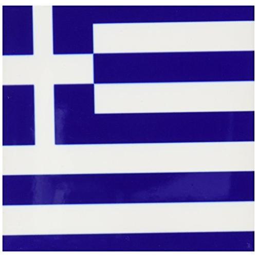 独特な店 cst_4562_4 3dRose - (set-of-8-Ceramic) Greek 平行輸入 Coast Tile Ceramic Flag コースター