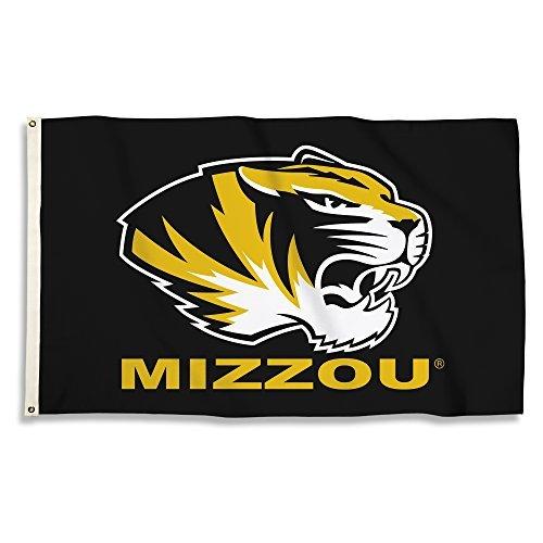 NCAA Missouri TigersユニセックスNCAA 3?x 5足フラグwithグロメット、ゴールド/ブラック、1サイズ 平行輸 平行輸入