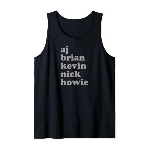 バックストリートボーイズ-スタックネームタンクトップ 平行輸入