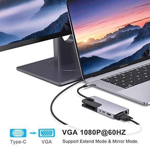 MacBook Pro用USB Cハブアダプター、Thunderbolt 3アダプター、10-in-1 USB Cドングル、ギガビットイ 平行輸入｜metamarketh｜05