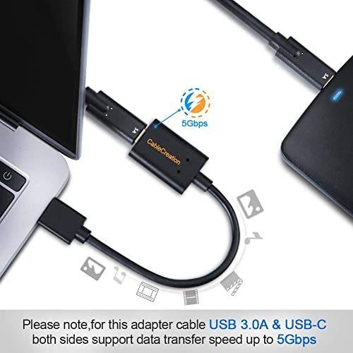 USB 3.0 to USB-C アダプタ  CableCreation Type A 3.0 (オス) - Type C (メス) 変 平行輸入｜metamarketh｜06