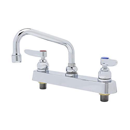 T&S Brass B-1120 Workboard Faucet Deck Mount 8-Inch Centers 6-Inc 平行輸入