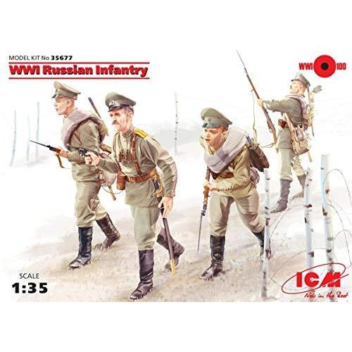 ICM 1/35 第一次世界大戦 ロシア歩兵 プラモデル 平行輸入