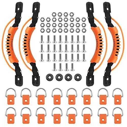 HLOGREE カヤック交換ハンドル カヤックカヌーボート サイドマウントキャリーハンドル パドルパークカヤックハンドル ソフトラバーハ 平行輸入
