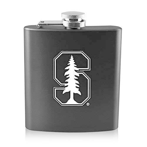 スタンフォード大学- 6オンスカラーステンレススチールflask-black 平行輸入 平行輸入
