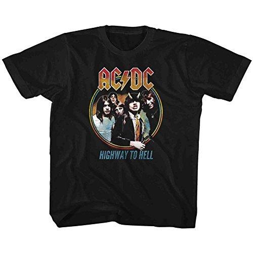 American Classics ボーイズ AC/DCハードロックバンドの音グループハイウェイ地獄リトルTシャツTシャツへ 4T ブ 平行輸入