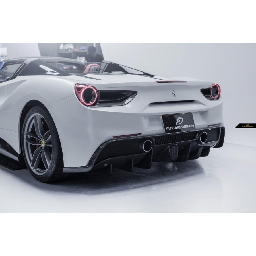 Ferrari フェラーリ 488 リアバンパー用リアディフューザー スポイラー