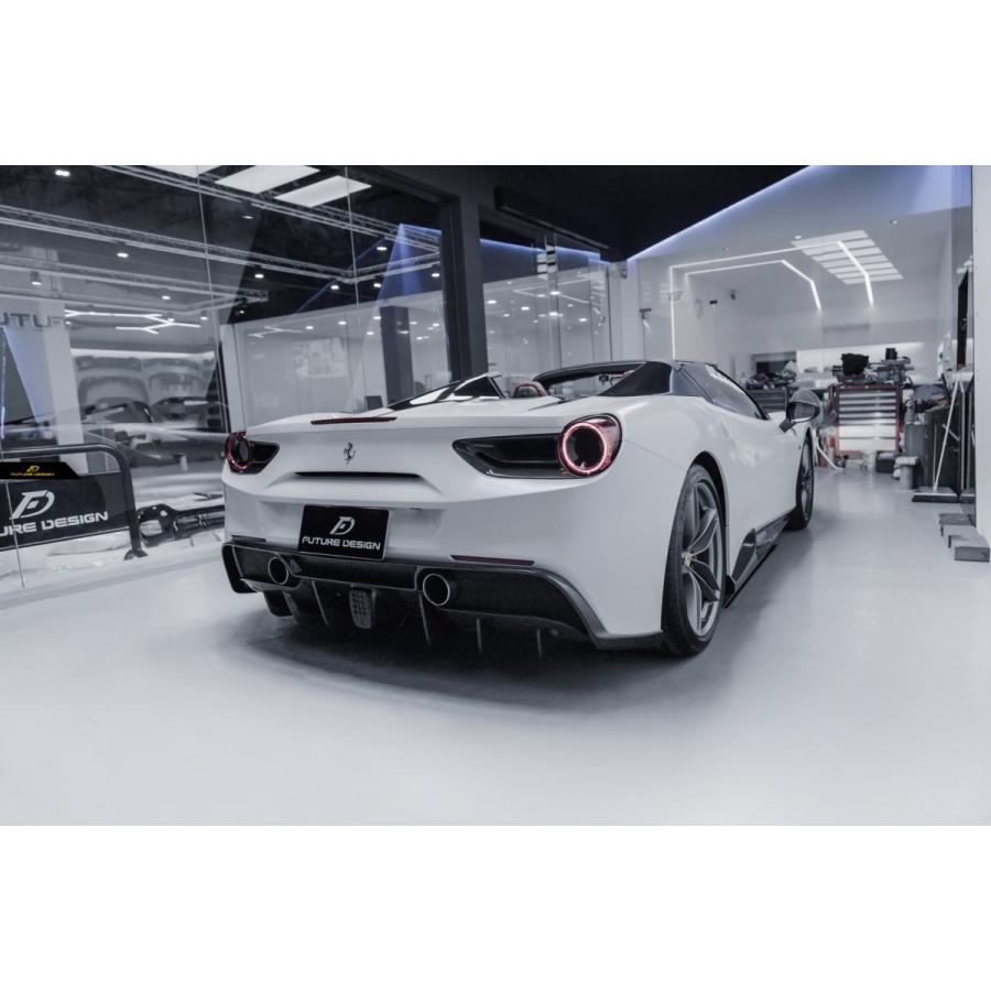 Ferrari フェラーリ 488 リアバンパー用リアディフューザー スポイラー