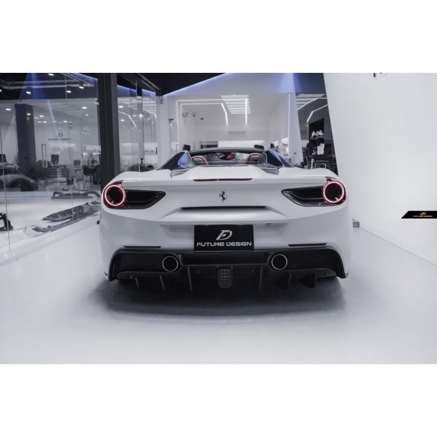 Ferrari フェラーリ 488 リアバンパー用リアディフューザー スポイラー