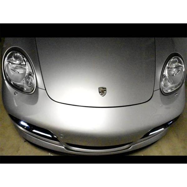 ポルシェ 987用ケイマン S フォグランプ DRL カバー スモークレンズの画像