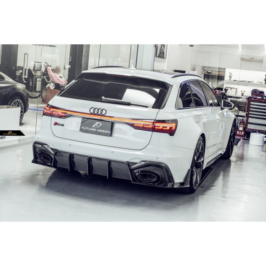 FUTURE DESIGN】AUDI RS6 AVANT C8 アバント リアディフューザー 本物