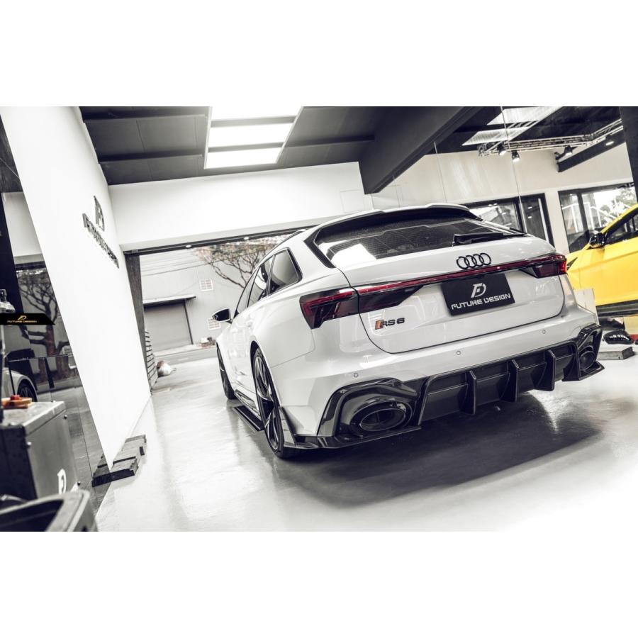 FUTURE DESIGN】AUDI RS6 AVANT C8 アバント リアディフューザー 本物