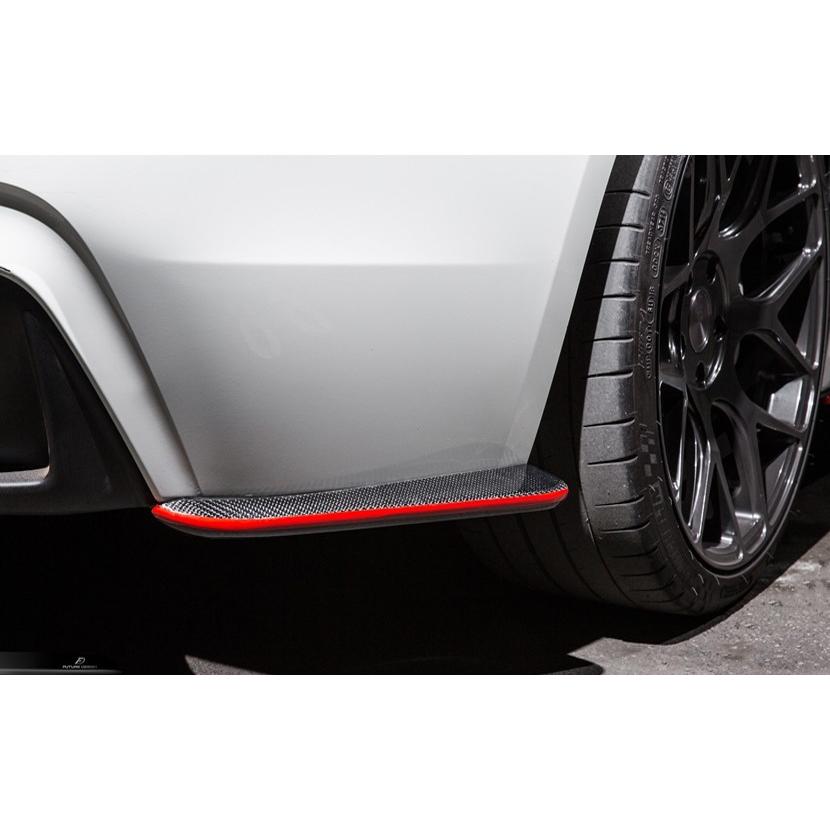  4シリーズ　F32 F33 F36カーボンリアサイドスポイラー BMW 4シリーズ F32 F33 F36 Mスポーツ リアバンパー用サイドスポイラー