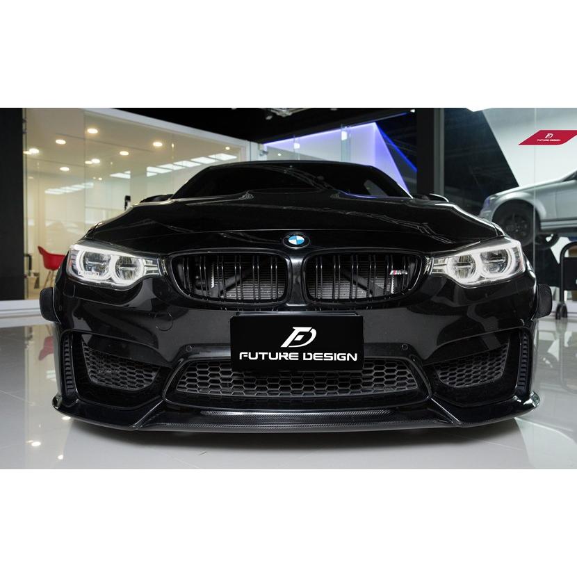 BMW F82 F83 M4 フロント用カーボンリップスポイラー DryCarbon 本物