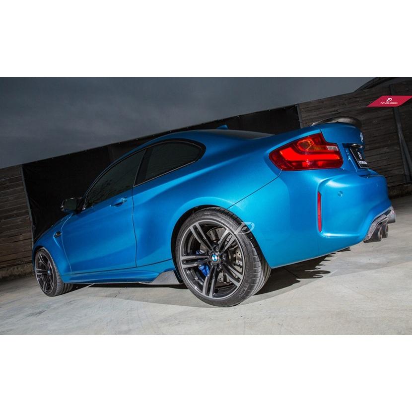 BMW F87 M2 サイドステージ用カーボン サイドスポイラー スカート 本物 