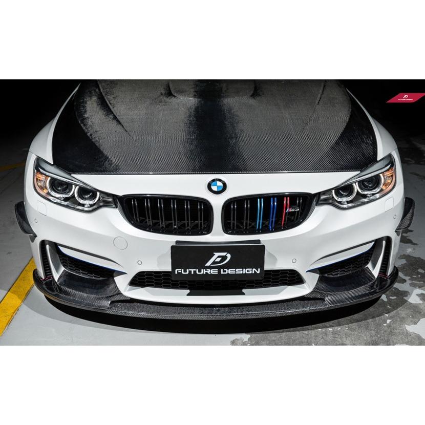 BMW F82 F83 M4 フロント用カーボンリップスポイラー DryCarbon 本物
