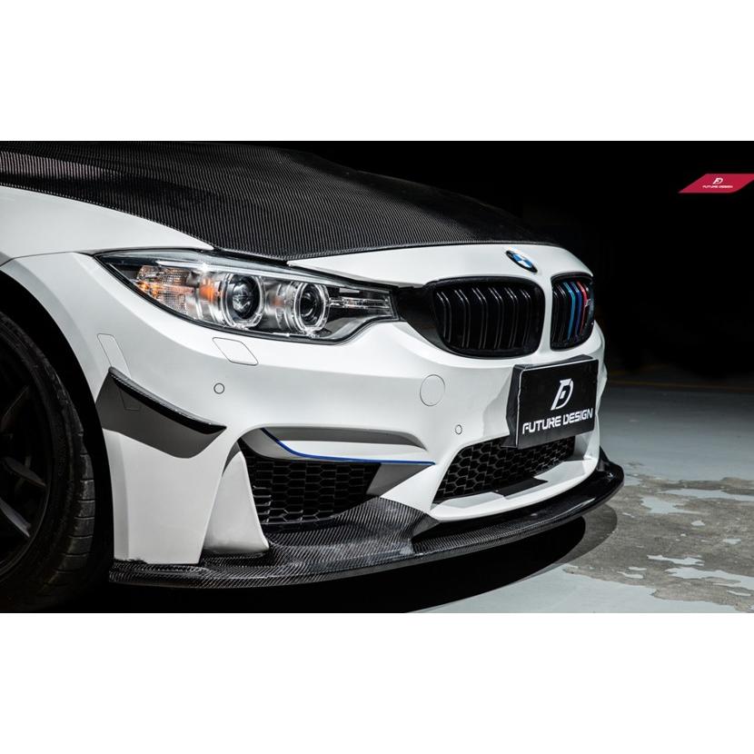 BMW F82 F83 M4 フロント用カーボンリップスポイラー DryCarbon 本物