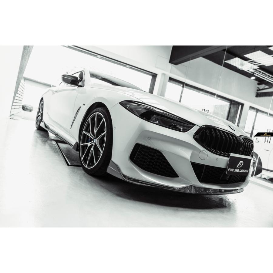 【値下げ⭕️】 【FUTURE DESIGN】BMW 8シリーズ G14 G15 Mスポーツ フロント用 リップスポイラー 本物DryCarbon ドライカーボン カスタム エアロ M パフォーマンス 840 850 【A3140572064】(112200円)