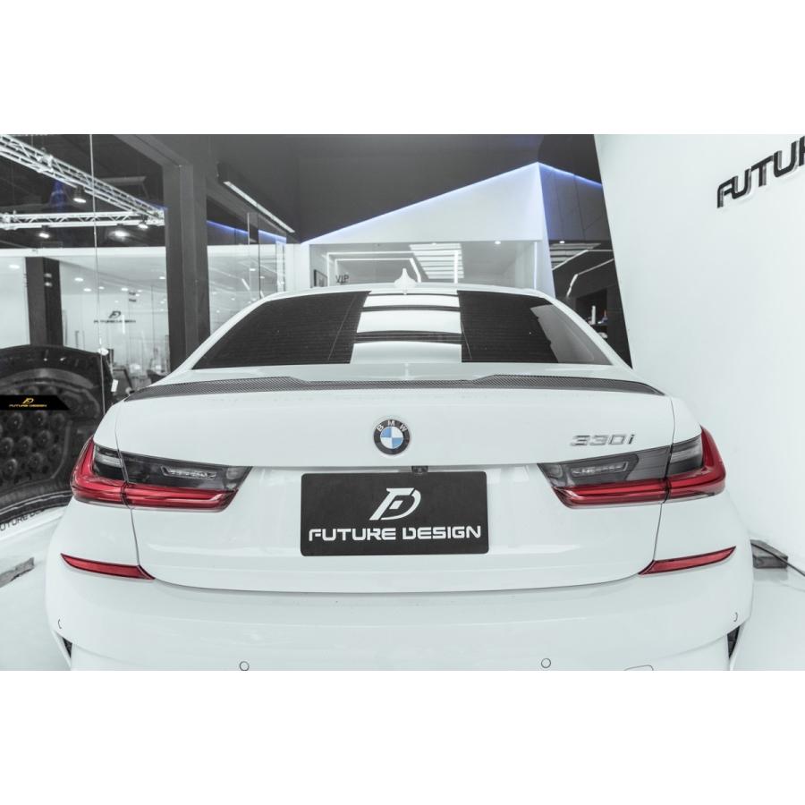 FUTURE DESIGN 正規品 BMW 3シリーズ G20 セダン 激安人気新品 トランク用 ドライカーボン G80 M3ルック カスタム リアスポイラー キャンペーンもお見逃しなく エアロ 本物DryCarbon