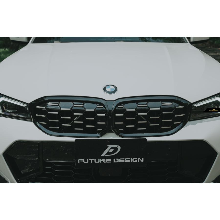  3シリーズ G20 G21グリル ブラック Future Design FUTURE DESIGN】BMW 3シリーズ G20 G21 後期車 フロント用 艶あり