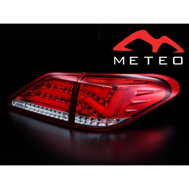 METEO レクサス 10系 RX270 RX350 RX450h LEDファイバー テールランプ 前期 後期 ハーフレッド・クローム RC
