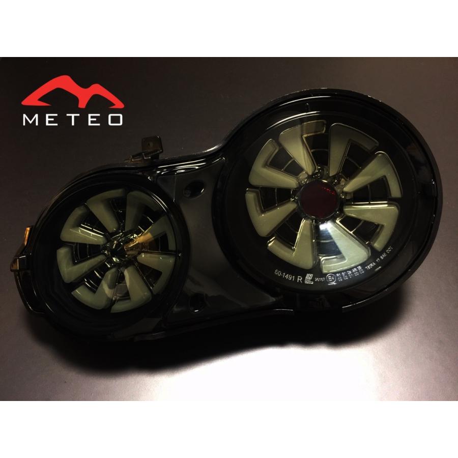 流れるウィンカー仕様】METEO 日産 GTR R35 ファイバーLEDテールランプ 