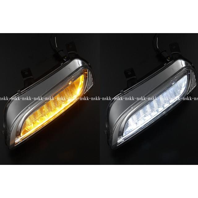 ポルシェ997カレラLEDウィンカー クリアレンズ 2個セット前期方 ポルシェ 997 911 LED DRL 前期専用 991スタイル フロントランプ