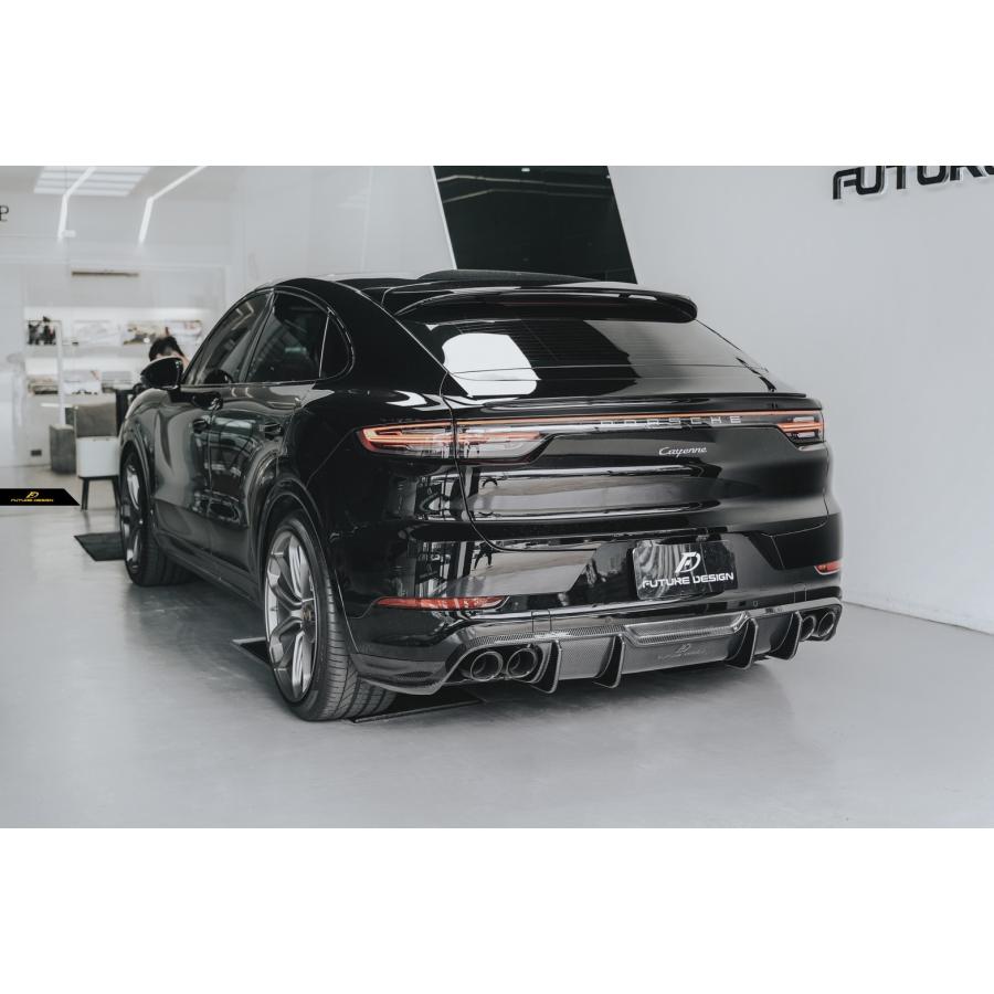 【FUTURE DESIGN 正規品】PORSCHE ポルシェ Cayenne カイエン Coupe クーペ E3 9Y0 リア ディフューザー 本物DryCarbon ドライカーボン エアロ カスタム｜meteo88｜14