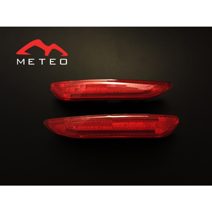 【流れるウィンカー】METEO シエンタ 170系 ファイバーLEDリフレクター 連動 スモール ブレーキ テールランプ 反射板 メテオ